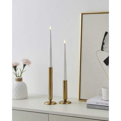 Eglo LED Kerze Kavieng warmweiß 28 x Ø 2,2 cm weiß - 2 Stück