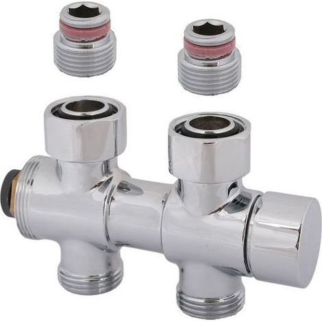 Schlösser Armaturen DUOPLEX KOMBIARMATUR, VOREINST. ENTLEERB, DG-F, DN15, 1/2", VA DESIGN
