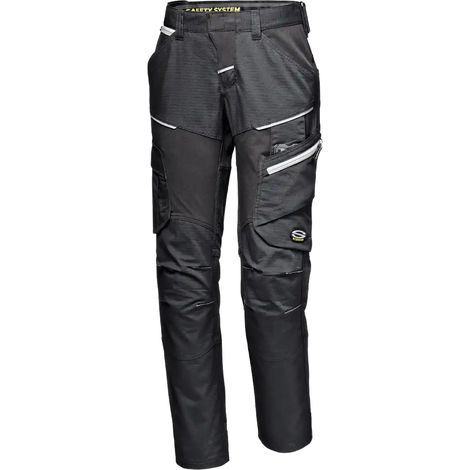 SIR SAFETY SYSTEM GEMINI GUARD Pantalon de travail femme multipoches noir Taille 54