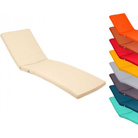 Linxor – Coussin bain de soleil déhoussable 183 x 60 cm – Tissu Oxford 180 gsm – Imperméable et déperlant – Épaisseur 5 cm