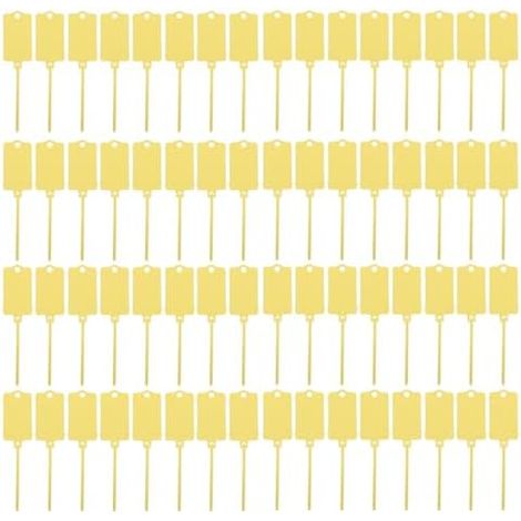 200 Pièces Étiquettes de Câble Jaune en Pp Étanches pour Organisation Rapide Intérieur Gestion Câbles - (1/5)