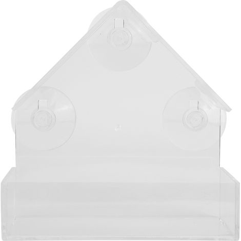 Vogelfutterhaus aus transparentem Acryl – Hängendes Futterhaus für drinnen und draußen, Balkon oder Garten (1/5)