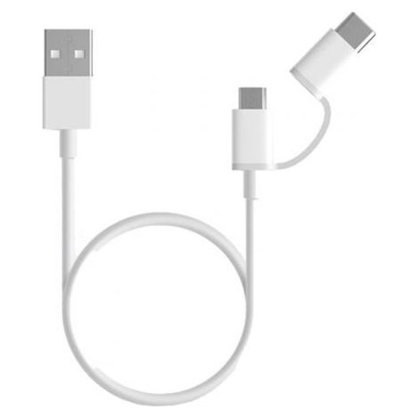 Xiaomi Datenkabel SJX02ZM USB 3.1 zu Micro-USB incl. USB-C Adapter - white (SJV4082TY) (SJV4082TY)