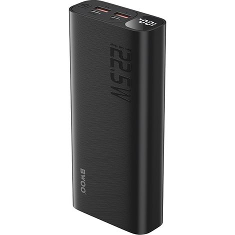 BWOO 22,5W 20000mAh Powerbank mit LCD-Bildschirm, Schwarz (1/5)