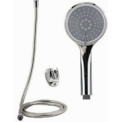Trade Shop - Kit Baño Teleducha Multijet Teleducha Encaje 1,8m Soporte 69094 - (1/2)
