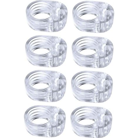 8 pièces Arrêts de porte en PVC Silicone Transparent Anti-Poignée de Porte Protection et Protecteurs de Mur Et de Meubles (1/5)