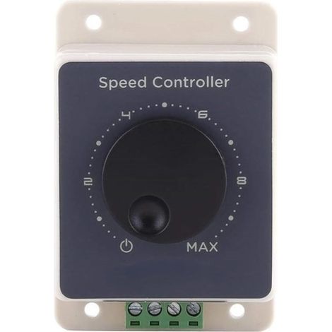12V motor speed controller, DC10-60V 20A PWM pulse width modulator motor speed controller, waterproof shell
