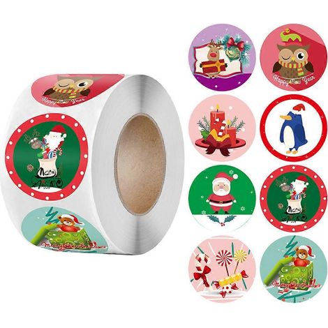 500 Stück Etiketten, Aufkleber, Geschenkanhänger, Geschenketiketten, Aufkleber, Weihnachtsgeschenke