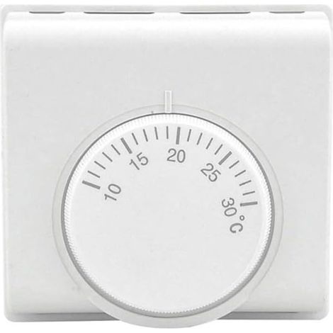 Zentralheizung Thermostat Regler mit flammhemmendem Material, 360° Drehknopf für elektrische Fußbodenheizung, kompatibel mit europäischen mechanischen Systemen (1/5)
