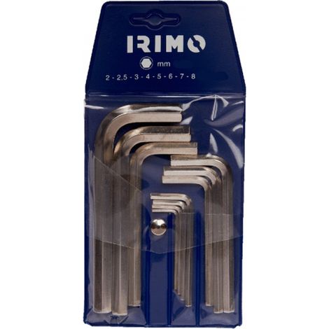 Set di 8 chiavi a brugola 2-8mm 041071 irimo