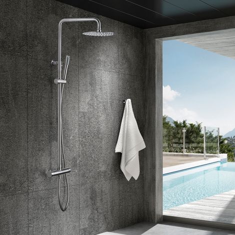 Imex - Columna Ducha Monomando con Grifo Acero S.304 (1/5)