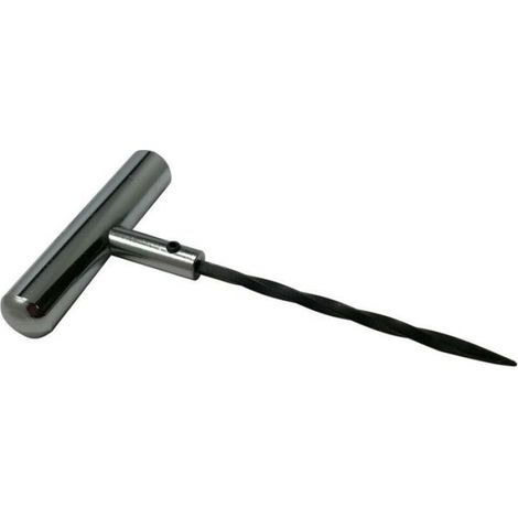 Poignée En T - Acier Inoxydable Massif - Pour Kits Réparation Pneus Tubeless - 2 Pièces (1/4)