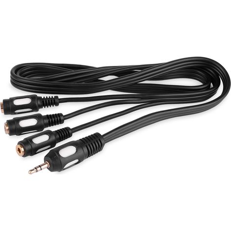 Cavo jack stereo da 3,5 mm - 3 jack stereo da 3,5 mm vitalco cavo jack stereo da 3,5 mm - 3 jack stereo da 3,5 mm vitalco 1,0 m (JKP41/L4) (1/5)