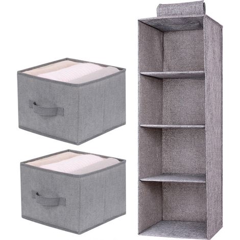 Sac de rangement suspendu lavable pour vêtements, sac de rangement multicouche pour tiroir de penderie (1/5)