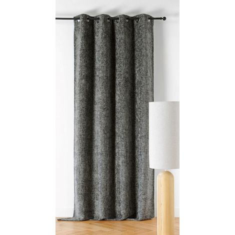 Rideau d'ameublement "Aspen" 135x250cm - 135x250cm - Gris anthracite (1/2)