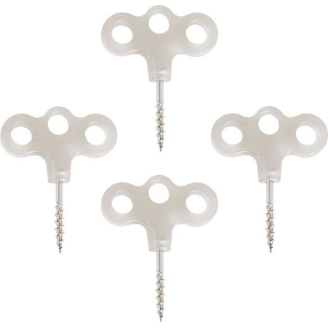 Piquets de Tente en Acier Inoxydable Filetés 3 Trous Lumineux, Piquets de Camping Résistants pour Fixation Sol Extérieur, Accessoires pour Tentes Robustes et Compacts (1/5)