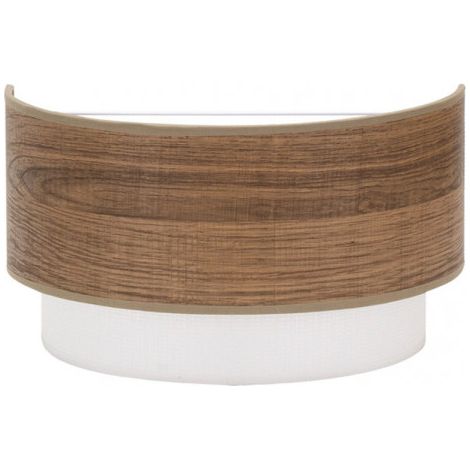 Aplique de pared Myriam color Madera Oscura FABRILAMP