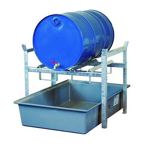 Regale aus Stahl für 2 Fässer à 200L oder 4 Fässer à 60L - 245006V1