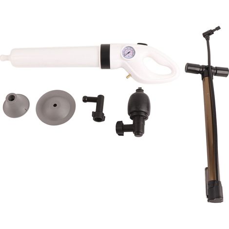 Canon à air drain haute pression ABS pour toilettes, nettoyage rapide et efficace, déboucheur puissant pour salle de bain et cuisine (1/5)