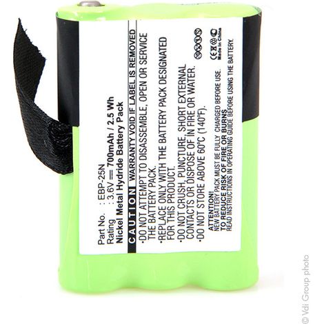 NX - Batterie talkie walkie ALINCO 3.6V 700mAh - EBP-25NEBP25N (1/5)