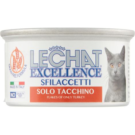 Monge LeChat Excellence Sfilaccetti Solo Tacchino für erwachsene Katzen - 24 Dosen à 80g