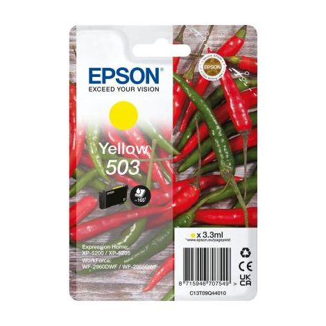 Epson C13T09Q44020 Cartuccia Peperoncino 503 Comp con Expression Home XP 5200 XP 5205 Giallo (1/2)