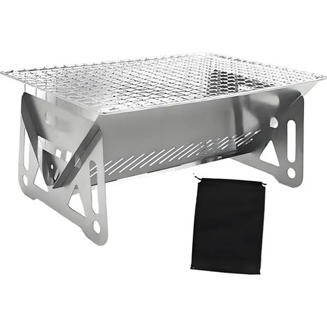 Barbecue pliable en acier inoxydable avec poche (1/5)