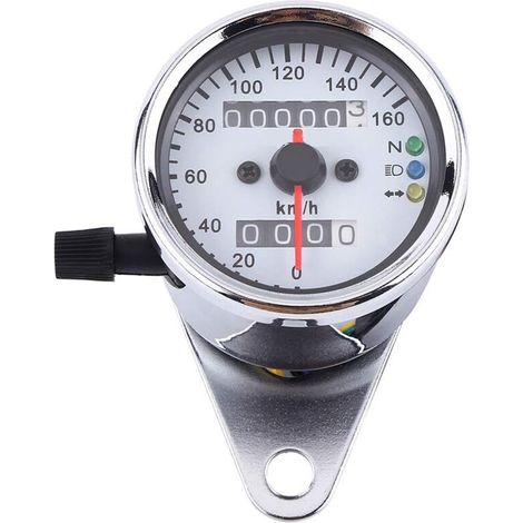 Zoternen Contachilometri per moto, contachilometri, contachilometri per moto Duokon, contachilometri universale per moto, 1 pezzo, display digitale a doppio display, KM/H. (Soldi)