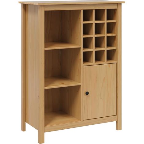 Wine Cabinet HILL Honey Brown 79.5 x 40 x 107.5 cm vidaXL (1/5)