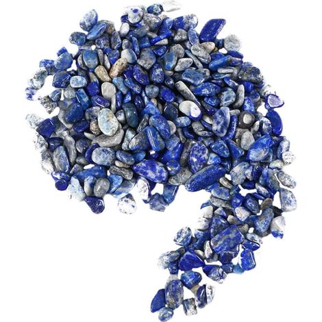 200 g de gravier décoratif pour aquarium, accessoires de paysage irréguliers, ornement en pierre pour aquarium et salon (bleu)