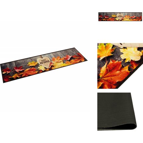 Tapis de cuisine lavable impression d'automne 60x300 cm velours - Tapis De Cuisine - Tapis Absorbant - Tapis Décoratif - Tapis Salon - Tapis Entrée (1/5)