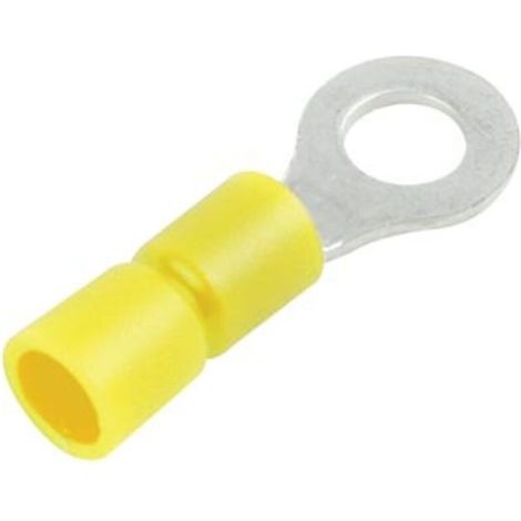 Cosse À Oeil - Diamètre 4 3 Mm - Jaune - Pour Câbles 4 À 6 Mm² - Lot De 10 Pièces (1/2)