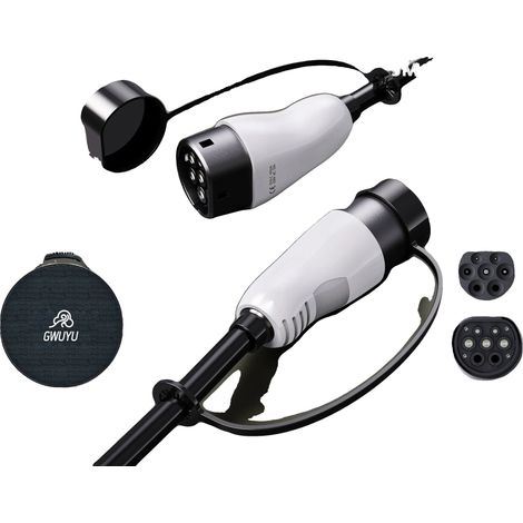 Câble de recharge EV, compatibilité Type 2, design portable, 1P-32A-7KW-BAG (1/2)