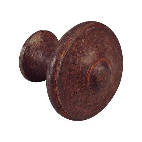 Bouton Lyonnais Ø 30 mm fer rouille cire (1/2)