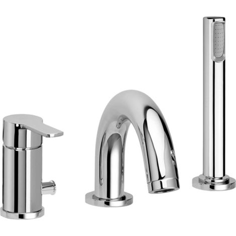 Mezclador de repisa para bañera con caño cromado - Paffoni Red