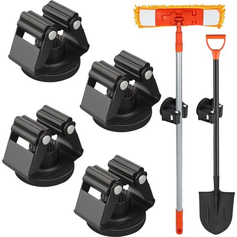 Magnetischer Besenhalter – 5,4 kg rutschfester Magnetständer mit Gummiklemme – Magnetischer Werkzeughalter – Geeignet für Werkstatt, Garage, Waschküche, Küche, Auto und LKW. Zubehör