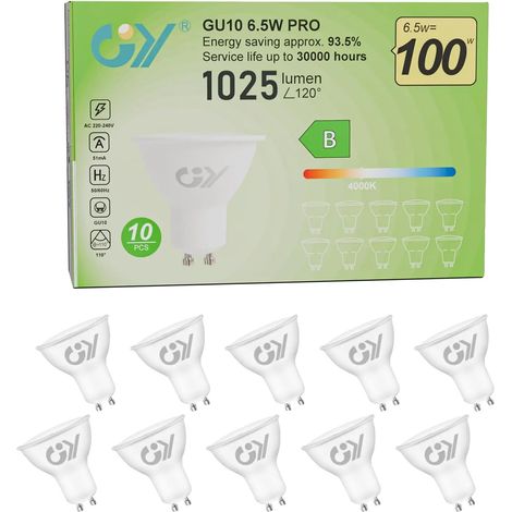 Lampadine a LED, luminosità 1025 lumen, classe di efficienza energetica B, luce naturale, 10 pezzi-a (1/2)