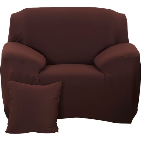 Copridivano Elastico Impermeabile 90-140cm – Tessuto Poliestere ed Elastan Marrone – Design Elegante e Antiscivolo – Ideale per Salotto e Ufficio (1/5)
