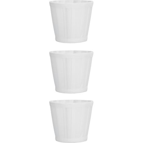 Lot de 3 abat-jour en tissu E14 à clipser pour lustre, applique murale, décoration de bureau ou de maison (blanc) (1/5)