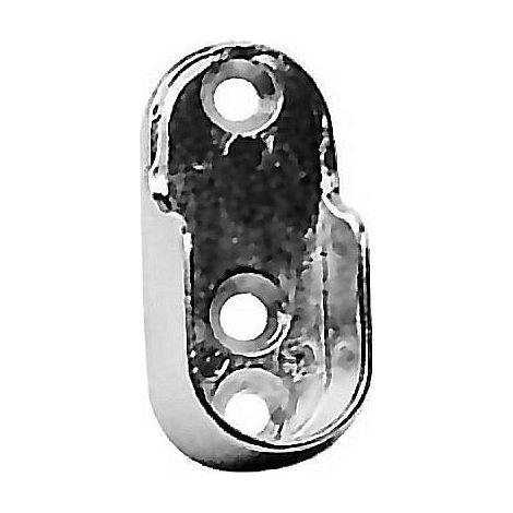 SOPORTE OVAL 25X15 NIQUELADO. - EHLIS