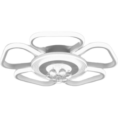Plafoniera led 50 watt a forma di fiore con pendenti in acrilico lampdario da soffitto lampada moderna bianca a luce naturale 4000k (1/3)