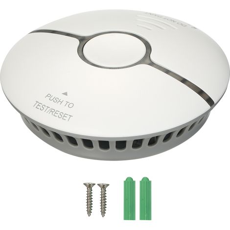 Détecteur de fumée WiFi Capteur incendie intelligent Alarme sans fil 85dB Application Tuya Smart Life pour maison (1/5)