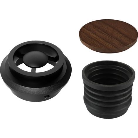 Moulin à café outil de nettoyage bac à grains-Couverture en bois (1/5)