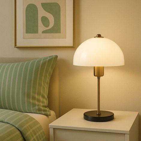 Lampada da tavolo Golden Mushroom 37cm LISETTE