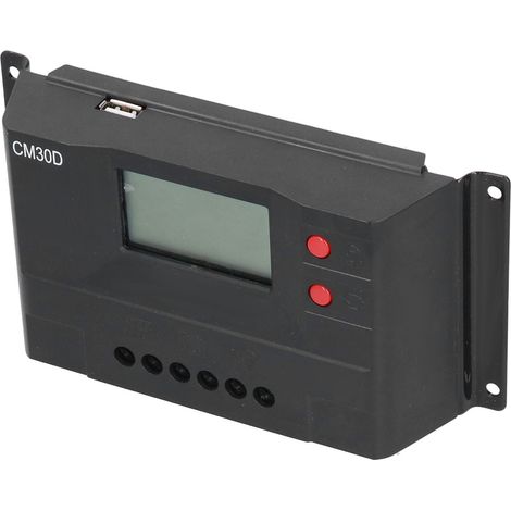 Contrôleur de charge solaire 12V 24V PWM à paramètres automatiques réglables, écran LCD, régulateur intelligent pour panneaux solaires et batteries, destiné à l'industrie. (1/5)