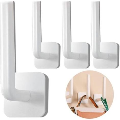 Set mit 4 Mehrzweck-Wandhaken zum Aufhängen von Jacken, selbstklebende Haken für Schlafzimmer, Badezimmer, Küche, Büro (1/5)