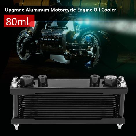 Universeller Aluminium-Motorölkühler für Motorräder (50–200 cm³)