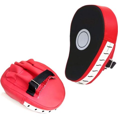 2 x Coussinets et Gants de Boxe, Mitaines de Boxe MMA Kickboxing Sparring Pads d'entraînement pour Muay Thai, Karaté, Taekwondo, Arts Martiaux (1/5)