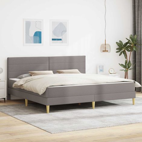 Bettrahmen Taupe 180 x 200 cm Polyester