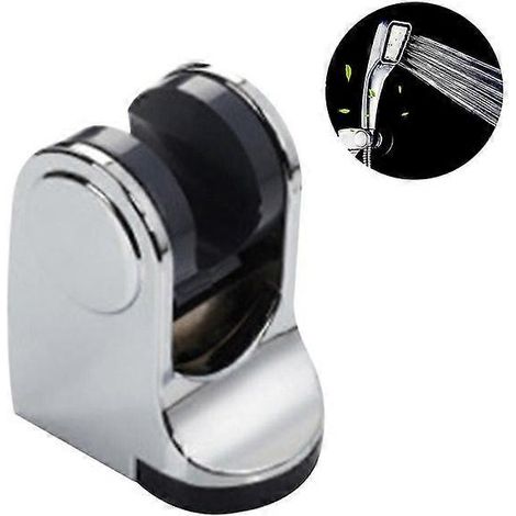 Support mural réglable pour receveur de douche, en ABS chromé, installation facile, compatible avec les raccords G1/2 (1/4)